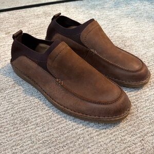 Born Samuel Men's tan bourbon Leather Slip-On Loafers